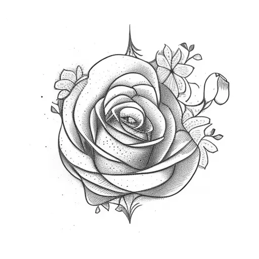 lines on back with flowers  tattoo design idea