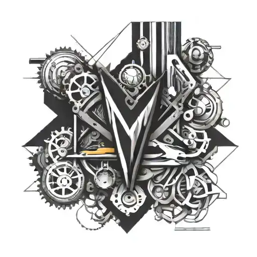 automotive mechanics m ψ = 0 tattoo design idea