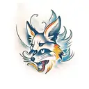 Kitsune tattoo design idea