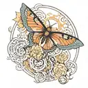 Imagine a large, intricate tattoo that stretches across the upper arm and shoulder, possibly extending onto the chest an tattoo design idea