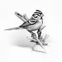Sparrow tattoo design idea