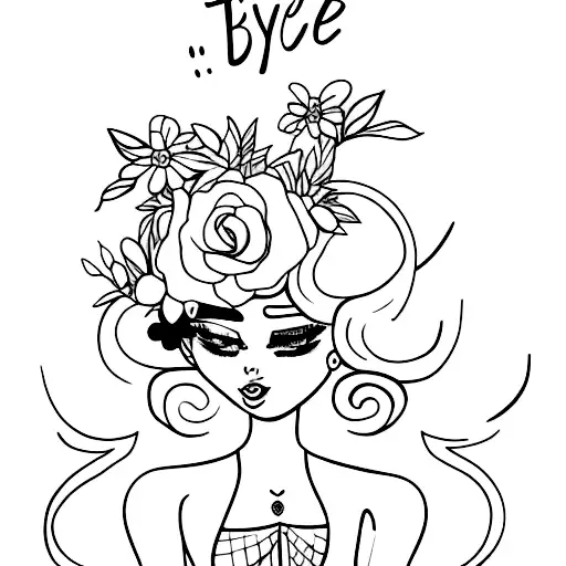 gay bitches tattoo design idea