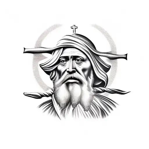 st Christopher tattoo design idea