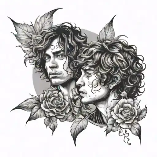 adam and greta van fleet tattoo design idea