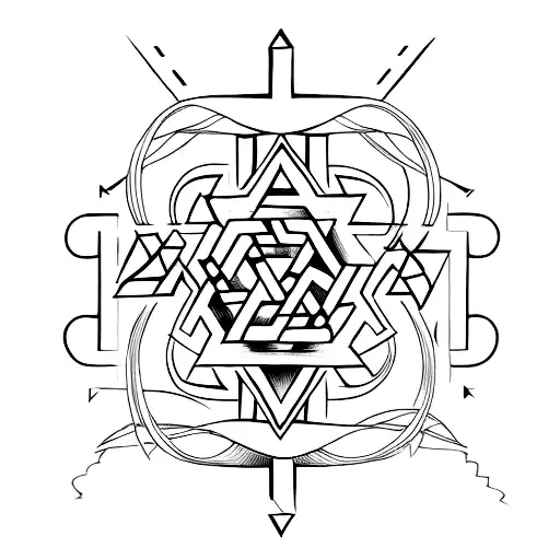 Valknut Symbol tattoo design idea