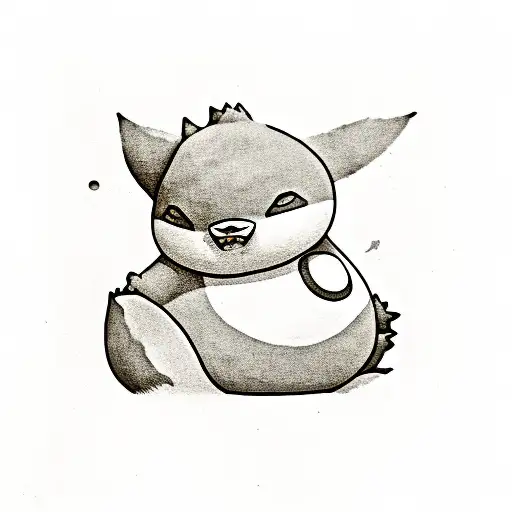 snorlax tattoo design idea