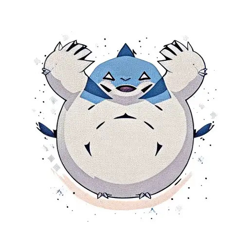 snorlax tattoo design idea