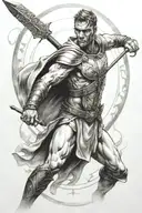 man in the arena   tattoo design idea