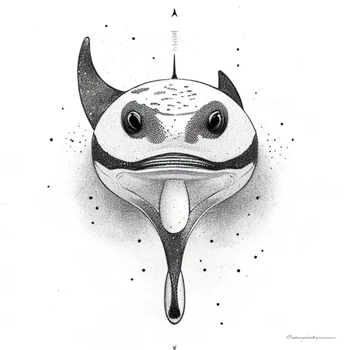 orca semi colon  tattoo design idea