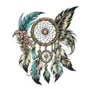 feather dream catcher  tattoo design idea