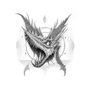 mafia dragon tattoo design idea