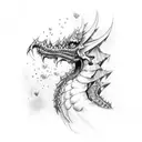 mafia dragon tattoo design idea