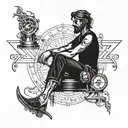 abused and confused Slave to my direction tattoo design idea