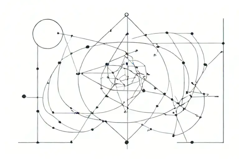 astronomy star map tattoo design idea