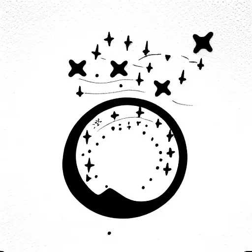 kid cudi moon tattoo design idea