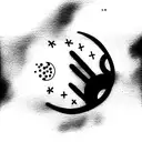 kid cudi moon tattoo design idea