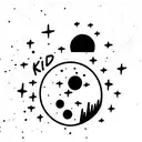 kid cudi moon tattoo design idea