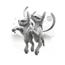 twin gemini tattoo design idea