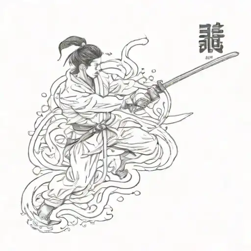 taekwondo poomsaes with the words tattoo design idea