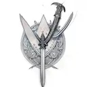 Longsword tattoo design idea