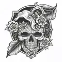 Strength, abuse survivor  tattoo design idea