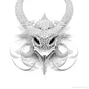 leviathan cross tattoo design idea
