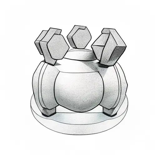 A minimalist tattoo of a dumbbell with a graduation cap on top, representing the balance between physical fitness and intellectual growth. tattoo design idea