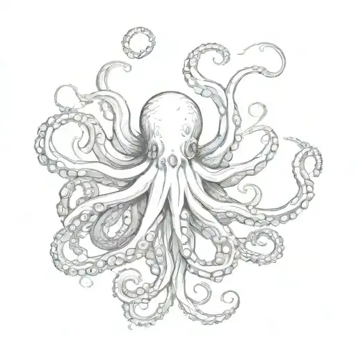 octopus tattoo design idea
