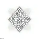 father daughter Celtic knot with repeat dhara knot design tattoo design idea