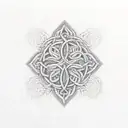 father daughter Celtic knot with repeat dhara knot design tattoo design idea