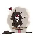 gambling with grim reaper tattoo design idea