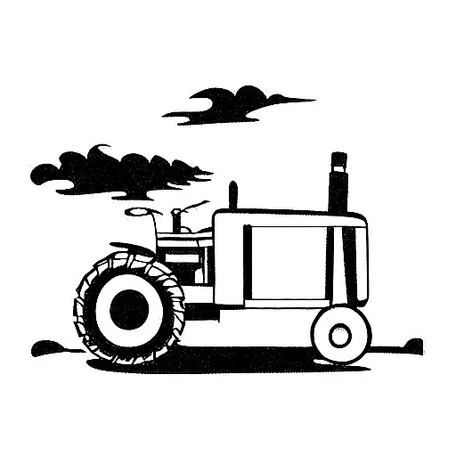 tractor rip tattoo design idea