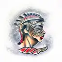 Māori artwork tattoo design idea