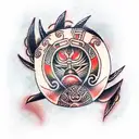 Māori artwork tattoo design idea