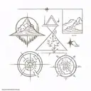 skyrim and fallout 4 elements tattoo design idea