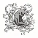 forever alone tattoo design idea