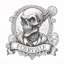 forever alone tattoo design idea