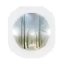 mirror background with an  image that is an optical illusion... so a famous double image is within the mirror. for u 2 c tattoo design idea