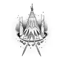 Teepee tattoo design idea