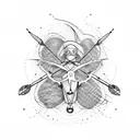 paragliding tattoo design idea