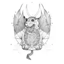 paragliding tattoo design idea