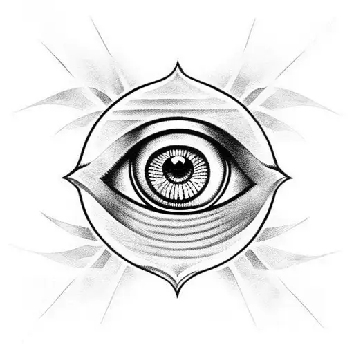 Evil Eye tattoo design idea