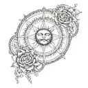 the world is yours on the collarbone with a sun in the middle  tattoo design idea