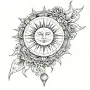 the world is yours on the collarbone with a sun in the middle  tattoo design idea