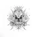 Uma árvore florescendo com animais coloridos em estilo new-school representando a vida tattoo design idea