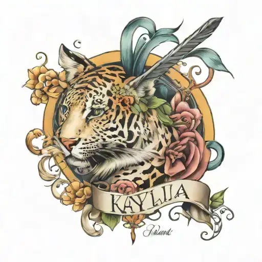 name of Kayla tattoo design idea