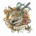 name of Kayla tattoo design idea