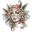 name of Kayla tattoo design idea