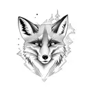 fox anime warrior  tattoo design idea