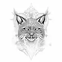lynx tattoo design idea